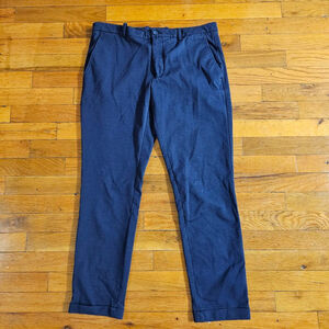 HOSIO Milano Chino Pants Men Size 48 Blue Cotton Blend